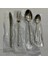Gümüş Set 4 Paslanmaz Çelik Batı Çatal Bıçak Kaşık Seti Bıçak Çatal Kaşık Yemek Takımı Tatlı Yemek Takımı Batı Biftek Bıçağı Sofra Kaşık Çatal (Yurt Dışından) 1