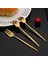 Siyah Gümüş 6 Adet Gökkuşağı Çay Çatal Seti Paslanmaz Çelik Küçük Meyve Çatalı Seti Tatlı Çatalı Kek Aperatif Salata Çatalı Yemek Takımı Çatal Seti (Yurt Dışından) 5