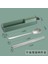 3 Adet Yeşil 304 Paslanmaz Çelik Kaşık Çatal Çubuklarını Çatal Bıçak Kaşık Seti Taşınabilir Yemek Takımı Seti Öğle Yemeği Sofra Kutusu ile Seyahat Kitchenaccessories (Yurt Dışından) 1