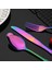 4 Adet Longspoon Vintage Kraliyet Gümüş Yemek Takımı Paslanmaz Çelik Set Ayna Kaşık Çatal Bıçaklar Dondurma Kaşığı Gümüş Düğün Sofra Hediye (Yurt Dışından) 5