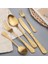 Silveregg 6 Adet Kaşık Retro Altın Sofra Seti Lüks Paslanmaz Çelik Kaşık Çatal Biftek Bıçağı High-End Rölyef Komple Çatal Bıçak Takımı 12 Kişi Ev Dekor Için (Yurt Dışından) 4