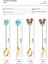 D01-2PCS Set 4/2pcs Paslanmaz Çelik Donuts Şeker Kaşık Çatallar Mutfak Sofra Süt Kahve Karıştırma Kaşıkları Tatlı Kek Araçları Çatal Bıçak Takımıset (Yurt Dışından) 4