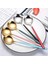 B07 Ev Yuvarlak Çorba Kaşığı Yemek Çatalı Kaşık Yaratıcı Dondurma Tatlı Kaşığı Çatal Uzun Saplı Kore Bibimbap Kaşık (Yurt Dışından) 3