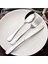 Keskin Spoon4 Paslanmaz Çelik Ev Yemek Takımı Yetişkin Çocuk Buz Kaşığı Meyve Biftek Çatal Bıçak Gümüş Sofra Taşınabilir Batı Çatal Bıçak Takımı (Yurt Dışından) 5