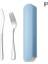 Blue6 3 Adet/takım Taşınabilir Paslanmaz Çelik Çatal Bıçak Takımı Depolama ile Chopstick Sofra Çatal Seti Seyahat Kamp Bıçağı Çatal Bıçak Takımı Kutusu Kaşık (Yurt Dışından) 1