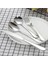 Sharp Spoon5 Paslanmaz Çelik Ev Yemek Takımı Yetişkin Çocuk Buz Kaşığı Meyve Biftek Çatal Bıçak Gümüş Sofra Taşınabilir Batı Çatal Bıçak Takımı (Yurt Dışından) 4