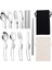 4pcs-Set 304 Paslanmaz Çelik Katlanır Kaşık Spork Açık Sofra Açık Kamp Tencere Hafif Katlanmış Sofra Takımı Piknik (Yurt Dışından) 1