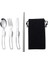 4pcs-Set 304 Paslanmaz Çelik Katlanır Kaşık Spork Açık Sofra Açık Kamp Tencere Hafif Katlanmış Sofra Takımı Piknik (Yurt Dışından) 2