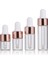 30 Adet 1ml 10/50/100 Adet Mini Damlalık Şişeler Cam Boş Uçucu Yağ Aromaterapi Şişeleri 1ml 2ml 3ml 5ml Gül Altın Kapaklı Pipet Şişeleri (Yurt Dışından) 2