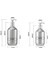 Type4 Altın 500 ml 300/500 ml Galvanik Şampuan Şişesi Pet Basın Tipi Losyon Boş Şişe Banyo Duş Jeli Büyük Kapasiteli Sabunluk Yeni (Yurt Dışından) 4