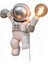Modern Astronot Masa Lambası Art Deco Reçine Lambası Masa Yatak Odası Lambası Yaratıcı Oturma Odası Çatı Katı Dekorasyon Uzay Adamı Masa Işık LED (Duvar Lambası Şerit) (Yurt Dışından) 1