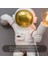 Modern Astronot Masa Lambası Art Deco Reçine Lambası Masa Yatak Odası Lambası Yaratıcı Oturma Odası Çatı Katı Dekorasyon Uzay Adamı Masa Işık LED (Duvar Lambası Şerit) (Yurt Dışından) 4