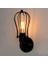 Loft Amerikan Demir Siyah Abajur Duvar Lambası Vintage Cage Guard Sconce Loft Aydınlatma Armatürü Modern Kapalı Aydınlatma Duvar Lambaları (K Tarzı) (Yurt Dışından) 4