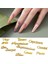 Mektup Uzun Ömürlü 3D Etkisi Metal Doldurma Dıy Charm Nail Art Dekorasyon Makyaj Için (Yurt Dışından) 5