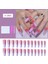 16 24 Adet/kutu Narin Nail Art Parça Ince Merdiven Şekilli Badem Ucu Yapay Nail Ipuçları Abs Tırnak Uzatma (Yurt Dışından) 4