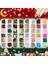 6 Mini 1 Kutu Dekoratif 12 Izgara Noel Nail Art Payetler Köpüklü Tırnak Pırıltılar Güzellik Için Yapışması Kolay (Yurt Dışından) 5