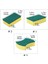 10 Adet Temizlik Mendili Yüksek Yoğunluklu Sünger Ev Bulaşık Yıkama ve Temizleme Güçlü Su Emme Çift Yan Etki 11*7*3cm Sarı+Yeşil (Yurt Dışından) 4