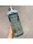 Yeşil 260G 2000ML 2 Litre Samanlı Su Şişesi Kadın Sürahi Kızlar Taşınabilir Seyahat Şişeleri Spor Bisiklet Fincan Yaz Soğuk Su Sürahisi Zaman Işaretleyici ile (Yurt Dışından) 1