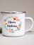 XH17089-A015WH-8 Fransız Çiçek Baskılı Emaye Kupalar Yaratıcı Kahve Kupa Süt Şarap Bira Içecek Meyve Suyu Fincanı Okul Ev Kolu Drinkware Öğretmen Hediyeler (Yurt Dışından) 5