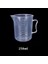 250ML Ölçüm Kabı Plastik Bardak 50-1000ML Şeffaf Plastik Mezun Ölçüm Kabı Pişirme Kabı Sıvı Ölçü Sürahi Bardak Konteyner (Yurt Dışından) 1