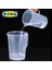 250ML Ölçüm Kabı Plastik Bardak 50-1000ML Şeffaf Plastik Mezun Ölçüm Kabı Pişirme Kabı Sıvı Ölçü Sürahi Bardak Konteyner (Yurt Dışından) 2