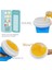 Mavi 301-400ML Dıy Slushy Maker Buz Bardağı Seyahat Taşınabilir Çift Katmanlı Silika Bardak Sıcak Yaz Soğutucu Buz Içine Smoothie Çocuk Yetişkin Slushy Kupası (Yurt Dışından) 5