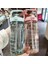 Mor 2000 ml 2000 ml Büyük Kapasiteli Su Şişesi Ölçekli ve Saman Erkekler Kadınlar Için Açık Taşınabilir Plastik Su Şişesi Spor Su Şişesi (Yurt Dışından) 3