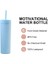 01 450ML 16OZ Çift Katmanlı Plastik Buzlu Su Bardağı 450ML Renkli Mat Su Şişesi Samanlı ve Kapaklı Kahve Fincanı Kupa Tumbler Hediyeler (Yurt Dışından) 5