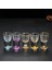 H 6 Adet 6'lı Paket 0.5 Oz Mini Boy Gözlük Şeffaf Samimi Tekila Bardağı Viski Shot Bardağı Seti Ruh Gözlükleri Altın Kenarlı Holografik (Yurt Dışından) 2