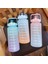 2000 ml Mavi B 2 Litre Su Şişesi Motivasyon Içme Şişesi Spor Su Şişesi Zaman Işaretleyici Çıkartmalar ile Taşınabilir Yeniden Kullanılabilir Plastik Bardaklar (Yurt Dışından) 4