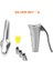 Gümüş Set - Bir Huni Fındıkkıran Roman Mutfak Aksesuarları Ceviz Açacağı Pense Açmak Için Ceviz Gadget Mutfak Fındık Klip Somun Maşa Sheller (Yurt Dışından) 1