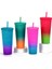 Taro Mor 00 710ML 2023 # 700ML/24OZ Tumbler Bling Elmas Tırnak Samanı Soğuk Bardak, Işaretsiz, Lazer Gökkuşağı Degrade Pipetli Bardak (Yurt Dışından) 2