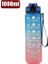 D-Blue 800-1000 ml 1 Litre Motivasyon Su Şişesi Saman Memesi ile Zaman Işaretleyici ile Spor Salonu Kamp Turu Için Sızdırmaz Spor Su Şişesi (Yurt Dışından) 2