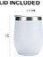 Beyaz 12OZ Paslanmaz Çelik Kapaklı ve Samanlı Bira Kupaları Soğuk Içecek Içme Metal Bardak Kokteyl Kupa Bar Drinkware Kahve Kupa Tumbler (Yurt Dışından) 1