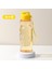 Sarı 500-600 ml Şeffaf Su Şişesi Taşınabilir Spor Bardak Içme Için Mutfak Gereçleri 500 ml Su Şişesi Okul Spor Salonu Seyahat Kız Erkek (Yurt Dışından) 1