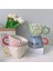 Stil 3 300-400 ml Japon Kupa Geniş Ağızlı Saplı El Boyalı Geometrik Seramik El Yapımı Düzensiz Bardak Süt Çay Yulaf Ezmesi Kahve Kupa (Yurt Dışından) 2