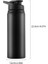 Gümüş 601-700 ml Taşınabilir Paslanmaz Çelik Bisiklet Su Şişesi Düz Içme Açık Havada Spor Seyahat Su Isıtıcısı Metal Su Şişesi (Yurt Dışından) 4