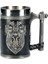 600 ml D Gösterisi Olarak Iskandinav Mitolojisinde Odin ve Thor Viking Bira Kupa Stein Tankard Paslanmaz Çelik Astar ile Iskandinav Geleneği Kahve Kupa Içecek Fincan 20O (Yurt Dışından) 1