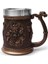 600 ml D Gösterisi Olarak Iskandinav Mitolojisinde Odin ve Thor Viking Bira Kupa Stein Tankard Paslanmaz Çelik Astar ile Iskandinav Geleneği Kahve Kupa Içecek Fincan 20O (Yurt Dışından) 2