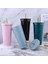 Normal Mavi 750ML 500/750ML Yalıtımlı Paslanmaz Çelik Bardak Kapaklı Bardak Saman Vakum Seyahat Kahve Kupa Sıcak Soğuk Içecekler Için Yeniden Kullanılabilir Su Şişesi (Yurt Dışından) 2