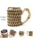 Mezar Retro Ejderha Reçine Paslanmaz Çelik Bira Kupası Kafatası Şövalye Tankard Cadılar Bayramı Kahve Fincanı Yaratıcı Viking Çay Kupa Pub Bar Dekorasyon (Yurt Dışından) 1