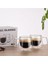 2 Adet 200 ml Kolu Ru Kutusu 2 Adet Isıya Dayanıklı Çift Duvar Cam Bardak Bira Kahve Fincanı Seti El Yapımı Bira Tumbler Kupa Çay Viski Kupalar Şeffaf Drinkware (Yurt Dışından) 3