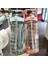 Yeşil 2l 64OZ 2 Litre Su Pipetli Şişe Kadın Kızlar Büyük Taşınabilir Seyahat Şişeleri Spor Fitness Fincan Yaz Soğuk Su Zaman Ölçeği ile (Yurt Dışından) 4