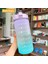 Pembe A Çıkartması ile 2l 64OZ 2 Litre Su Şişesi Motivasyon Içme Şişesi Zaman Işaretleyici Çıkartmaları ile Spor Su Şişesi Taşınabilir Yeniden Kullanılabilir Su Bardakları (Yurt Dışından) 5