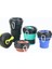 Blackyellow 550ML 19OZ Collapsibl Saman Kapaklı Silikon Kahve Fincanı 550ML Katlanır Kupa Sızdırmaz Bpa Içermeyen Yeniden Kullanılabilir Taşınabilir Su Şişesi Seyahat Siyah (Yurt Dışından) 5