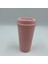 Pembe Bpa Ücretsiz Boş Düz Yeniden Kullanılabilir Plastik Kahve Fincanı Seyahat Kahve Kupa Sıcak Bardak Sıcak Içecek Bardağı To Go (Yurt Dışından) 4