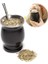 Gri 230 ml Çay Bardağı Arjantin Yalıtımlı Saman Bardak Paslanmaz Çelik Mate Çay Bardağı Temizleme Fırçası ve Saman ile Basit Kabak Fincan 230 ml (Yurt Dışından) 2