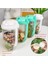 Beyaz 1000ML Shaker Taşınabilir Kahvaltı Bardak Tahıl Fındık Yoğurt Salata Bardağı Konteyner Seti Çatal Sos Şişesi Gıda Depolama Bento Kutusu Öğle Yemeği (Yurt Dışından) 2