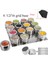Set A 12 Adet Manyetik Baharat Kavanozları Duvara Monte Raf Biber Baharat Kapları Araçları Silinebilir Etiket Seti Paslanmaz Çelik Baharat Tenekeleri (Yurt Dışından) 3