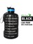 Siyah 3.78L 128OZ Buildlife 1 Galon Pipetli Su Şişesi Zaman Işaretleyici 3.78L 2.2l 1.3l Bpa Içermeyen Plastik Büyük Kapasiteli Fitness Spor Outdoorjugs (Yurt Dışından) 1